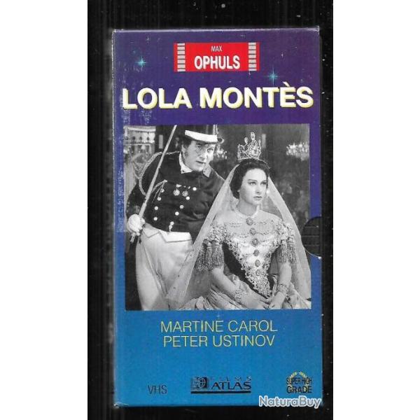 lola mont�s vhs , cassette vid�o, martine carol , peter ustinov de max ophuls