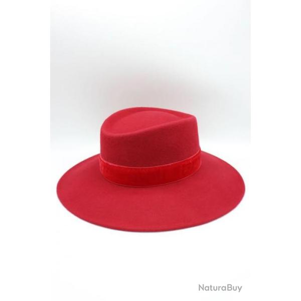 Chapeau de laine  large bord, chasse, sortie, hiver, randonner (G01)