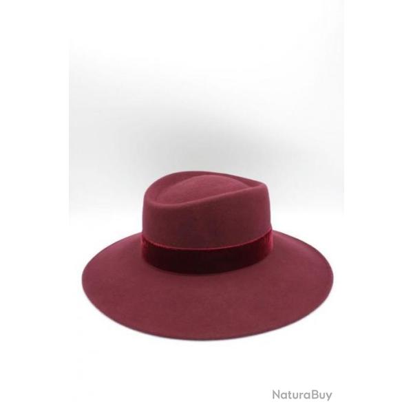 Chapeau de laine  large bord, chasse, sortie, hiver, randonner (G05)