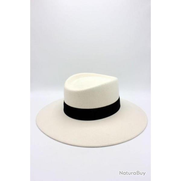 Chapeau de laine  large bord, chasse, sortie, hiver, randonner (G08)