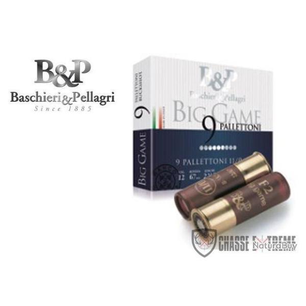 10 Chevrotines B&P Big Game Pallettoni 9G 22.5 Gr Cal 20/67