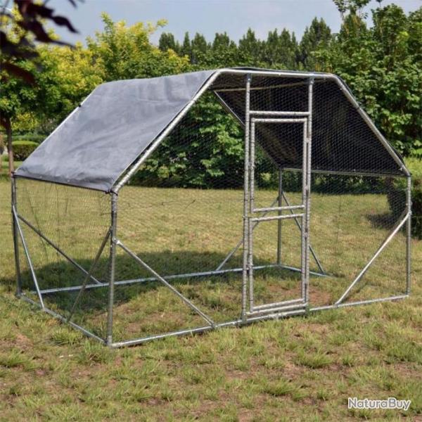 Poulailler enclos parc 2x3x2m enclos grillag� 6m� enclos poules parc poule chati�re enclos chat