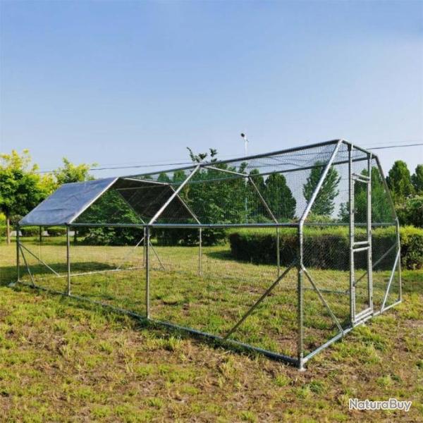 Poulailler enclos parc 6x3x2m enclos grillag� 18m� enclos poules parc poule chati�re enclos chats