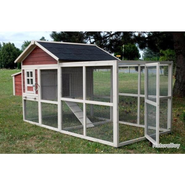 Poulailler abri poule poulailler en bois enclos poule parc poule basse cour clapier lapins