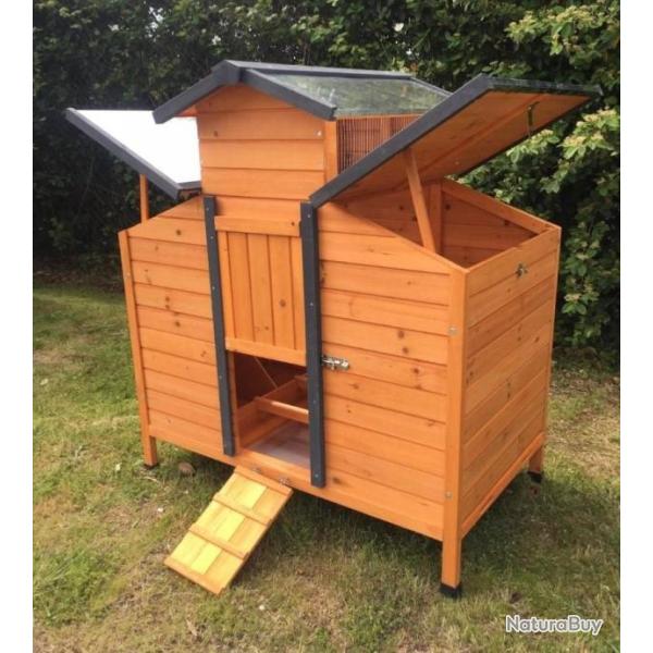 Poulailler abri poules poulailler en bois maison poule coq caille basse cour volaille NEUF