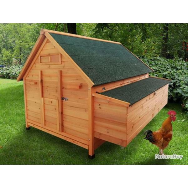 Poulailler bandol XXL GRAND POULAILLER poules caille clapier lapin abri coq cielterre-commerce