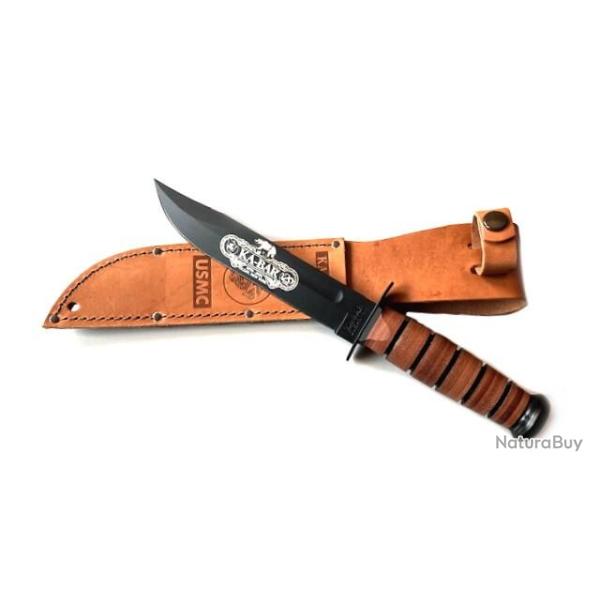 9191-Couteau lame fixe Ka-Bar USMC 120th Anniversary