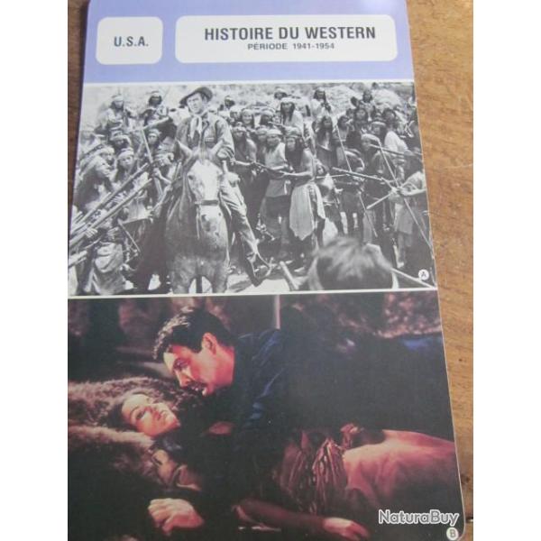 fiche cinema  histoire du western