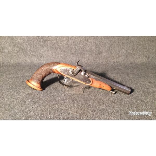 Pistolet de voyage � percussion vers 1840