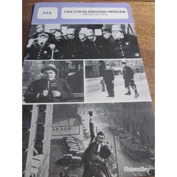 fiche cinema  l age d or du burlesque americain  1912 / 28   USA