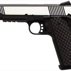 R&eacute;plique GBB 1911 MEU Rail Raven full metal gaz noir silver 1,0J