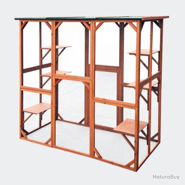 Enclos chat XXL parc chat enclos chatons enclos grillag� poulailler enclos poules cielterre-commerce