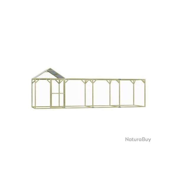 Poulailler enclos parc 9m� + toit enclos GEANT enclos grillag� poulailler enclos poule parc poule