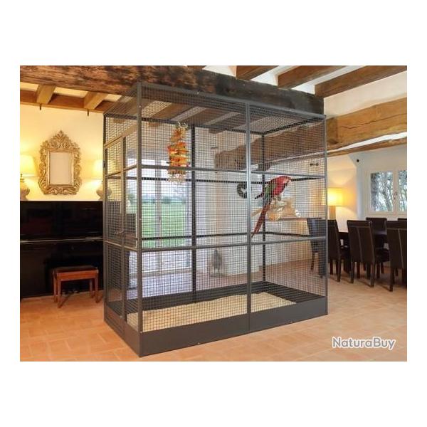 Volire panoramique 4x1x2m volire gris du gabon cage perroquet amazon eclectus youyou NEUF