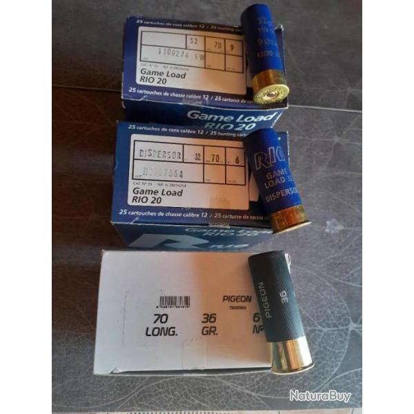 Lot 75 cartouches Rio cal 12