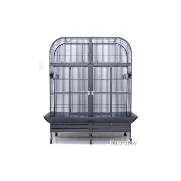 Cage perroquet double XXL cage avec sparation au milieu cage gris gabon amazon eclectus youyou NEUF