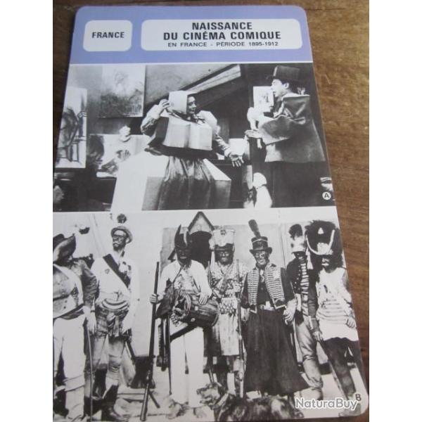 fiche   naissance du cinema comique  1895 / 1912