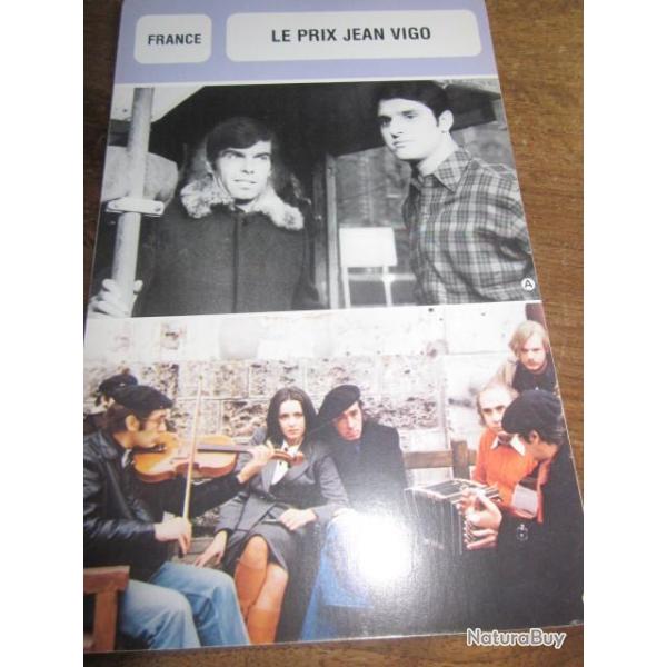 fiche  cinema le prix jean vigo