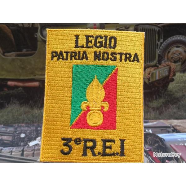 Ecusson militaire du 3� REI  de la L�gion Etrang�re - Hauteur : 90 mm 4a.
