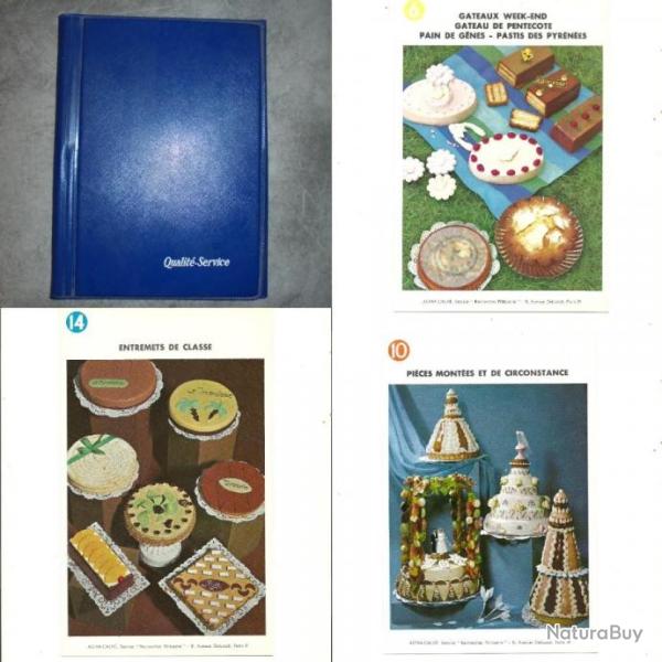 LOT ANCIEN FICHES PRATIQUES RECETTES PUBLICITAIRES ASTRA CALVE ann�es 60