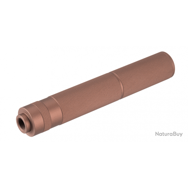 Silencieux aluminium 195mm Knurled Mock Dark Earth