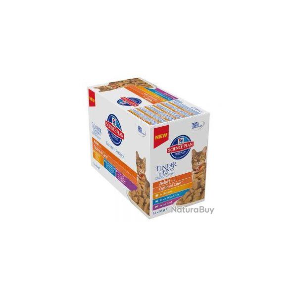 HILLS FELINE STERILISED MULTIPACK 4 SAVEURS 12X85GR