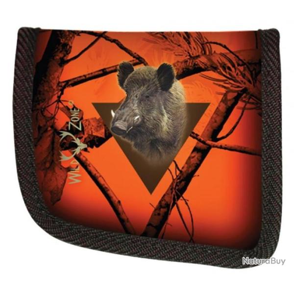 Porte-coquille de fusil 7 cellules Sanglier fluo - WILDZONE