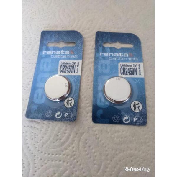 Piles bouton CR 2450 N