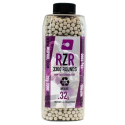 Billes Airsoft 6mm RZR 0. 32 g BIO bouteille 3300 bbs