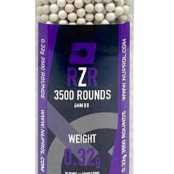 Billes Airsoft 6mm RZR 0.32g bouteille 3300 bbs