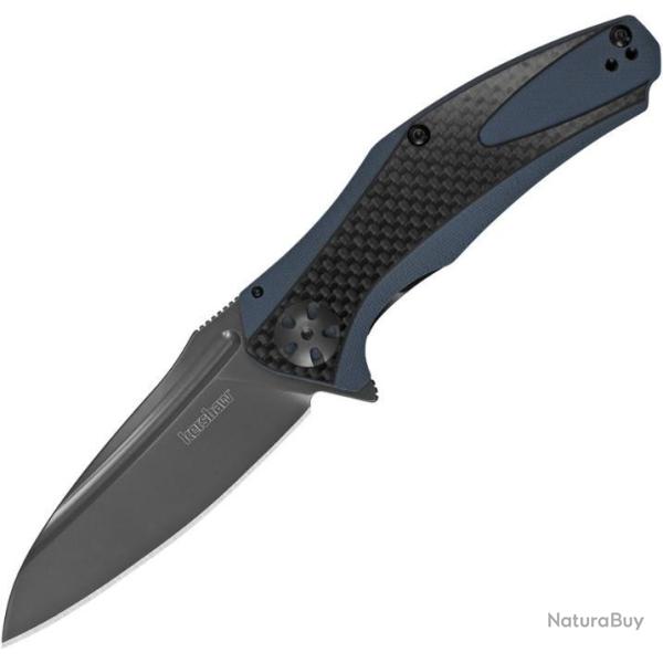Couteau Kershaw Natrix Carbon Fiber Acier 8Cr13MoV Manche Black G-10/Fibre de Carbone IKBS KS7007CFX