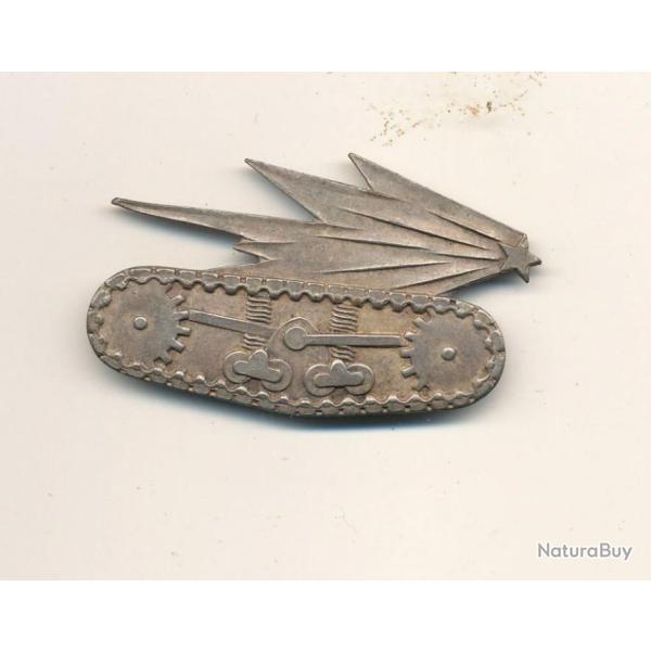 INSIGNE DE PILOTE DE CHAR, entre deux guerres.