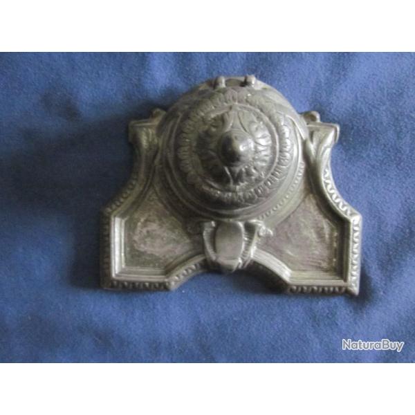 VIEIL ENCRIER METAL AVEC SON ENCRIER