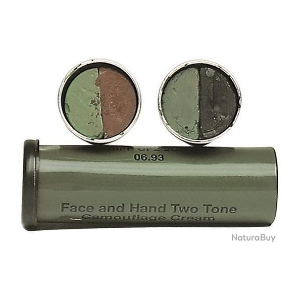 Bton de grimage 2 couleurs Marron / Kaki Baton camouflage