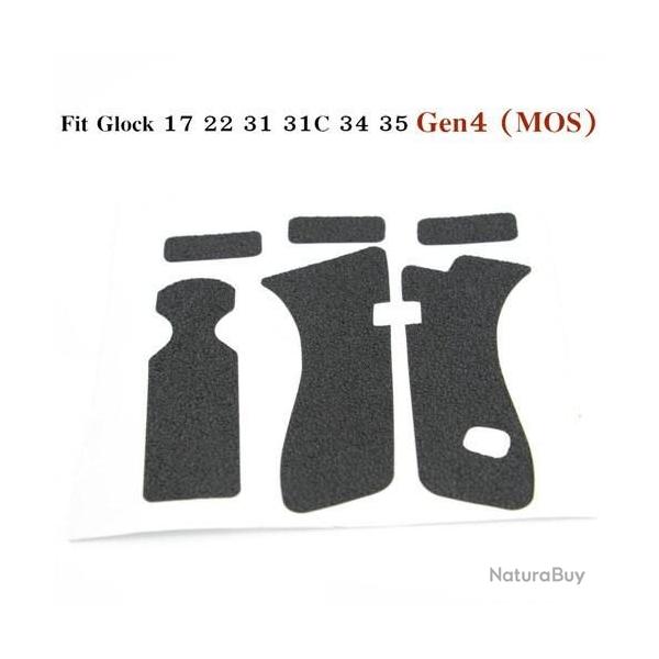 Bande de poign�e antid�rapante en caoutchouc pour Glock Gen 4