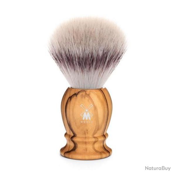 Blaireau "Classic", Diam�tre 23 mm, Manche olivier, Poils fibre synth�tique argent�e [M�hle]