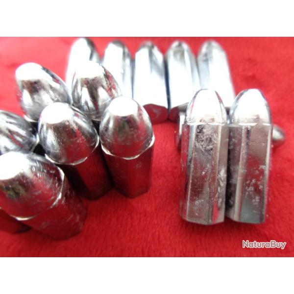 25 Ogives Whitworth calibre 45 Hexagonal pas de 1:20 poids 565 grains