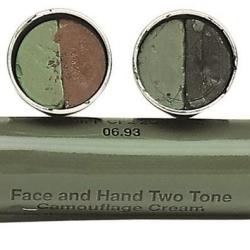 B&acirc;ton de grimage 2 couleurs Marron / Kaki