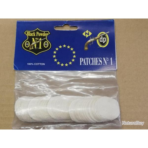 Calepins - patchs calibre 45 - 50  ep 0.38mm x 100 pedersoli pour le tir � la poudre noire