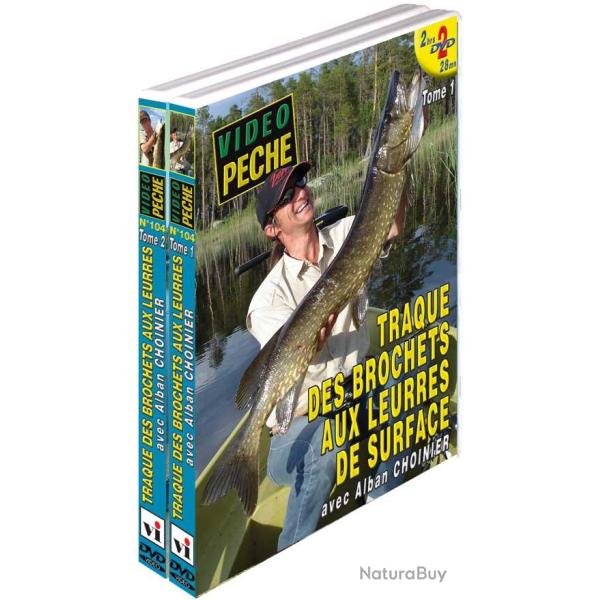 Traque des brochets aux leurres de surface (2 DVD) avec Alban Choinier - P�che des carnassiers - Vid