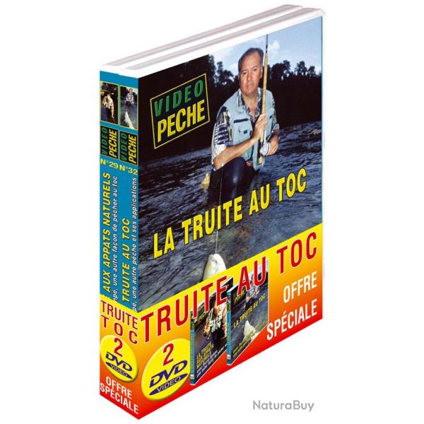Lot 2 DVD Vid�o P�che Truites au toc P. Semp�