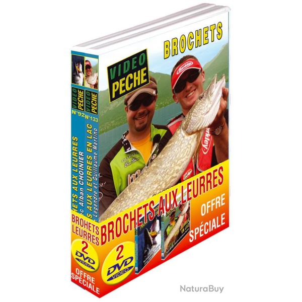 Lot 2 DVD Vid�o P�che Brochets aux leurres