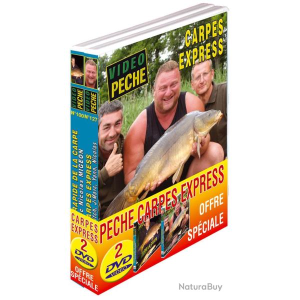 Lot 2 DVD Vid�o P�che Carpe Rapide