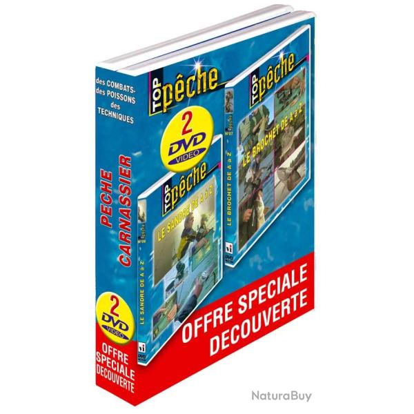 Lot 2 DVD P�che des carnassiers n�1 : Le brochet de A � Z & Le sandre de A � Z - P�che des carnassie