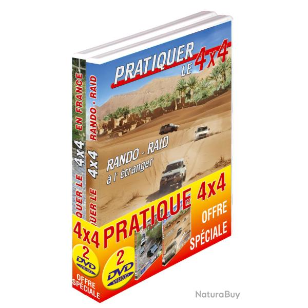 Lot 2 DVD Pratiquer le 4x4 - Pratique 4x4 tout terrain - Sport Loisirs
