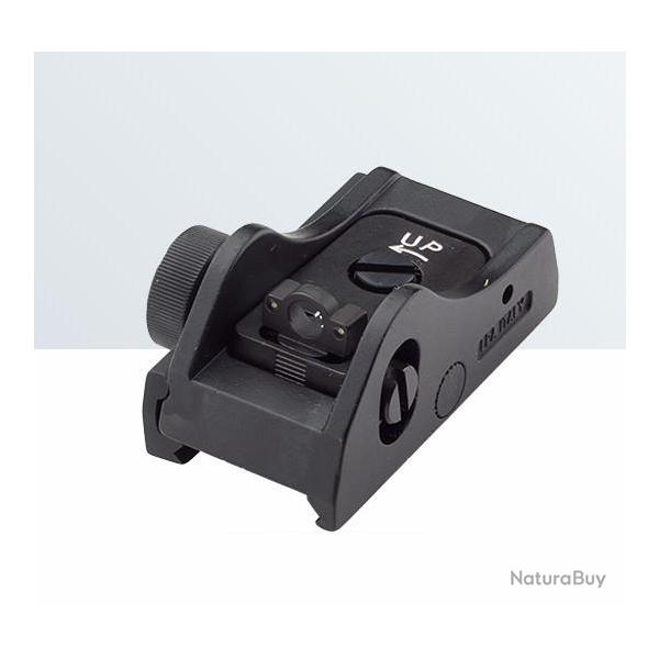 Cran de mire LPA pour fixation sur rails weaver et/ou picatinny (hauteur 8-12 mm.) BAR11WD3 Tritium