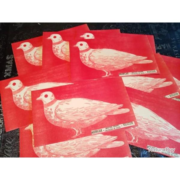 Cible de tir Pigeon grand format 200 x 115 mm lot de 100 pi�ces