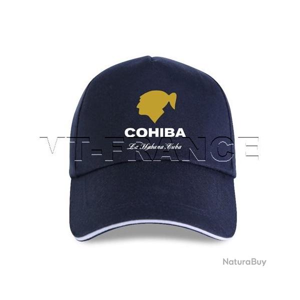 Casquette Cigares COHIBA La Habana CUBA, Couleur: Bleu Fonce