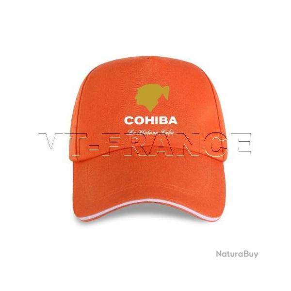Casquette Cigares COHIBA La Habana CUBA, Couleur: Orange
