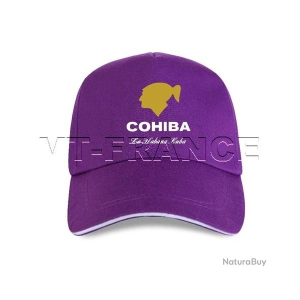 Casquette Cigares COHIBA La Habana CUBA, Couleur: Violet
